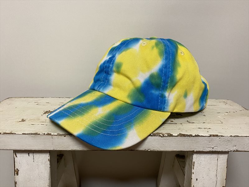 NEW/BASEBALL CAP/TIEDYE CAP/NEWHATTAN/ニューハッタン/ベースボールキャップ/タイダイキャップ/絞り染め/男女共用/アメカジ/帽子/未使用_画像1