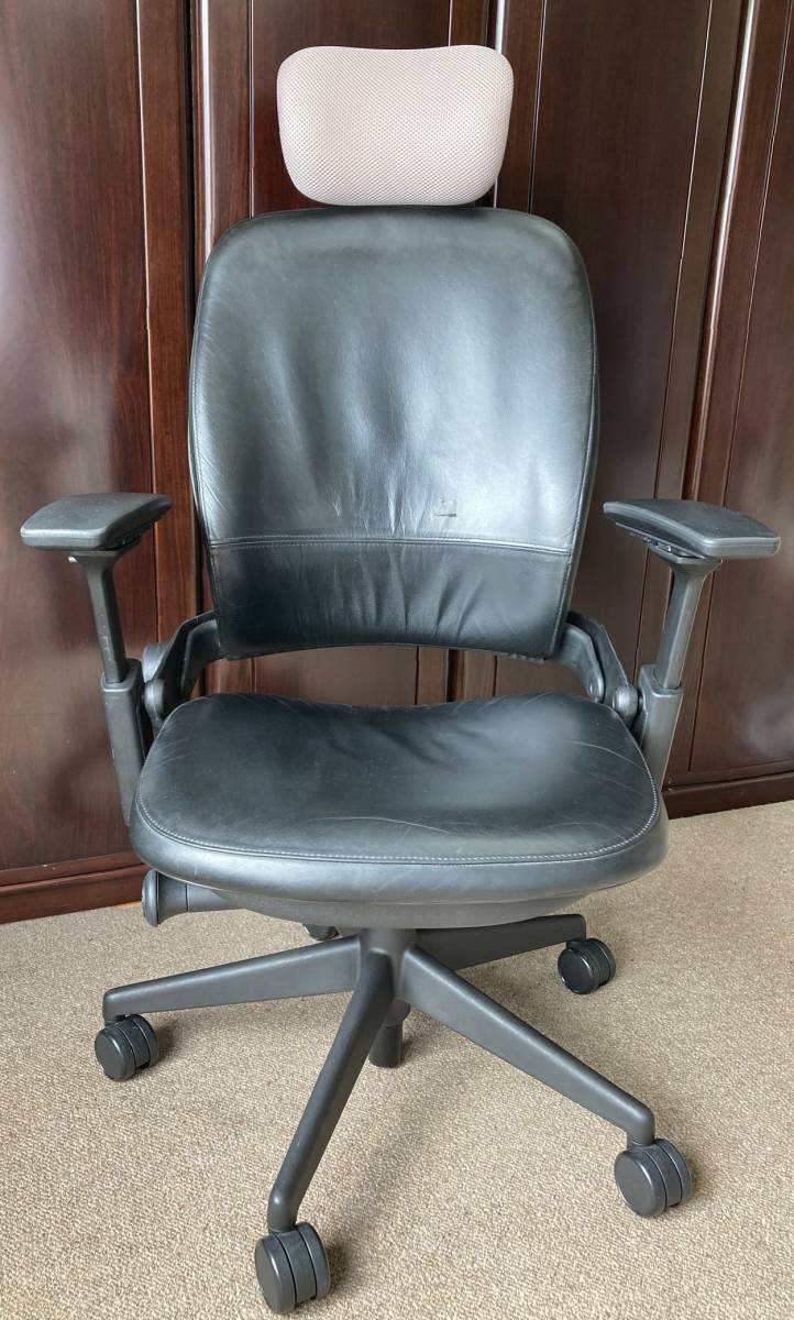 送料無料】 SteelCase Leap Chair スチールケース リープチェア レザー