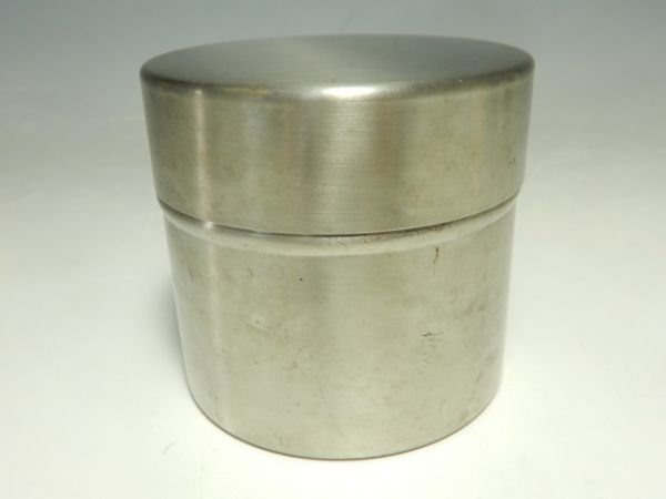 21986 ○抹茶篩缶 ステンレス製 茶ふるい 煎茶道具 茶道具