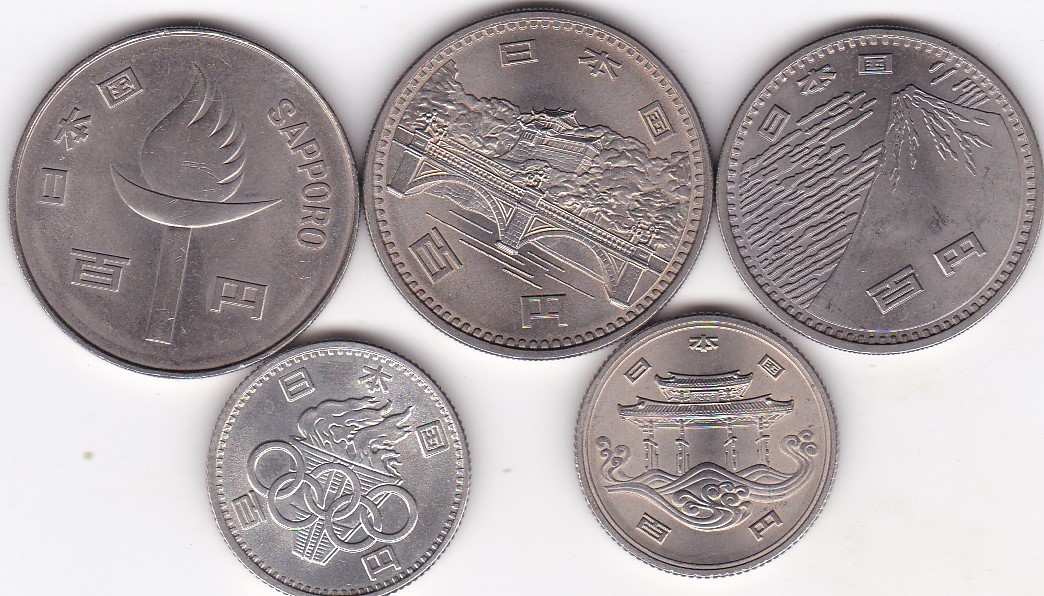 国内正規品】 昭和の100円記念硬貨 全5枚 東京オリンピック 日本大阪