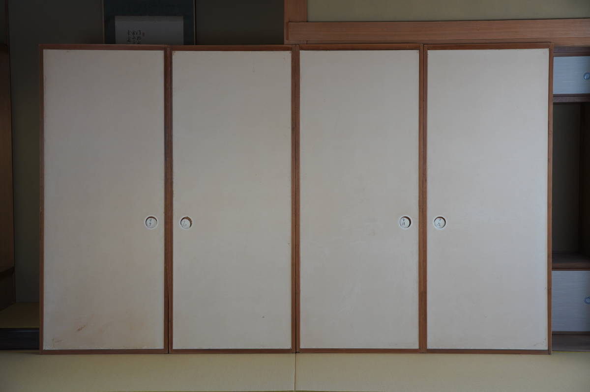 □アンティーク□古建具□襖4枚組 昭和レトロ 古民具 古民家 www