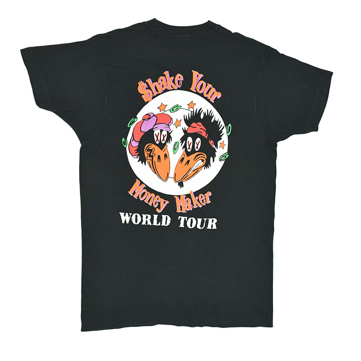 1990 BLACK CROWES  черный ... SHAKE YOUR MONEY MAKER  винтажный   футболка  【L】 *AA1