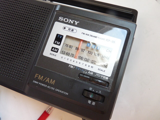 ソニー ポータブルラジオ ワイドFM対応■ICF-28 SONY_画像3