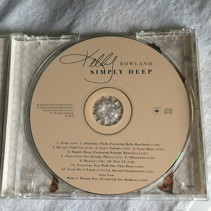 KELLY ROWLAND「SIMPLY DEEP」 ＊ソロ・デビュー作　＊ネリーとデュエットした特大ヒット曲「Dilemma」収録_画像4