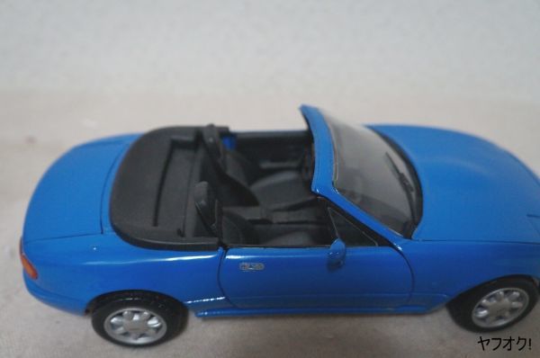 京商 マツダ Miata MX-5 1/18 ミニカー ブルー マツダ ユーノスロードスター リトラ_画像4