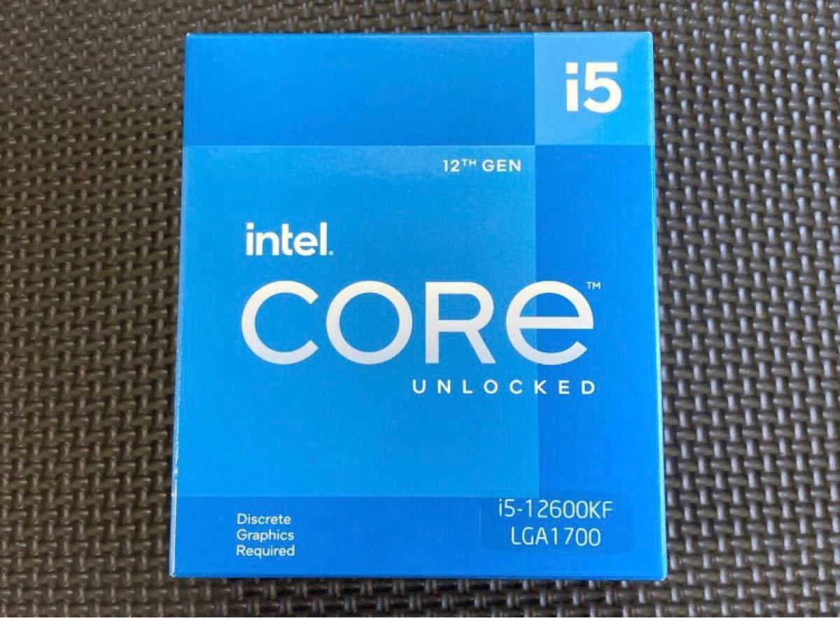 新品 Intel Core i5 12600KF BOX CPU LGA1700 第12世代