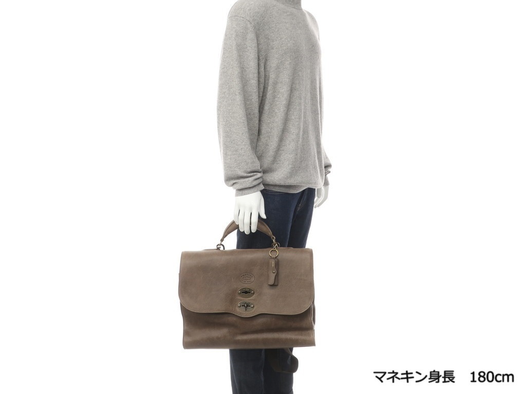 ザネラート ZANELLATOポスティーナ レザーブリーフケース ビジネスバッグ-