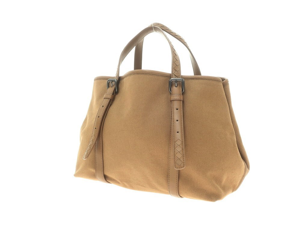 ボッテガ ヴェネタ BOTTEGA VENETA キャンバス レザー トートバッグ