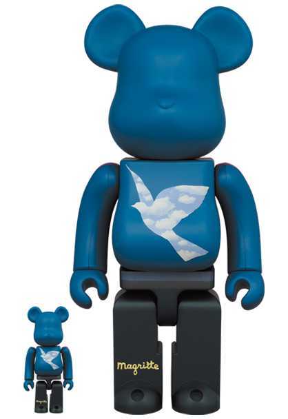 BE@RBRICK Ren Magritte 100%&400% ベアブリック メディコムトイ MEDICOM TOY メディコムトイ AKASHIC RECORDS 2021 まぼろしのパレード_画像1