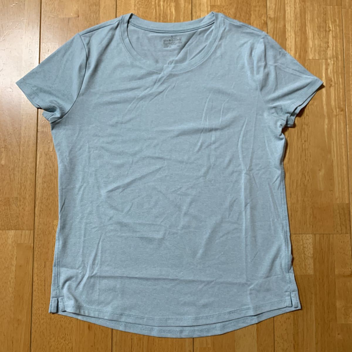 Muji Ladies Dry T -Find Dry Tops Light Blue Size L Полиэстер 100% красивые товары бесплатная доставка