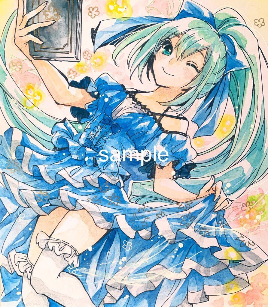 97)ワンドロ/簡易リクエストオーダー手描きイラスト大色紙 fmviva.com.uy