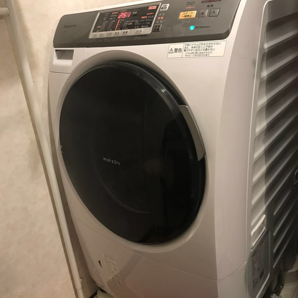 □パナソニック ドラム式洗濯乾燥機 プチドラム 洗濯7kg 乾燥3.5kg NA