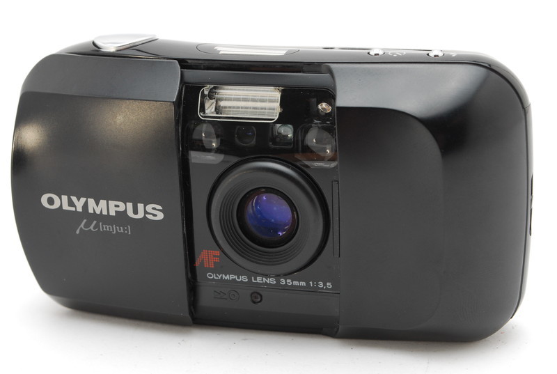 【訳あり】 OLYMPUS オリンパス μ[mju:] ミュー コンパクトフィルムカメラ レンズ AF 35mm F3.5 (oku696)_画像1