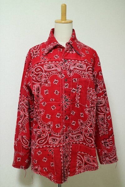 MIYAGIHIDETAKA BANDANA SHIRT ミヤギ ヒデタカ バンダナ シャツ