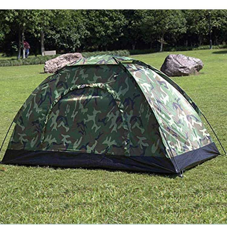 1-2人用テント コンパクト 迷彩柄 キャンプテント ソロテント 小型テン軽量