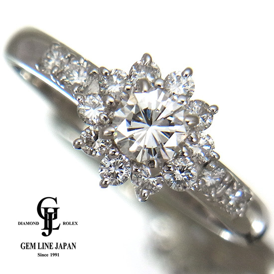 全ての 中宝研ソーティング付 リング プラチナ 0.272ct ダイヤモンド プラチナ台