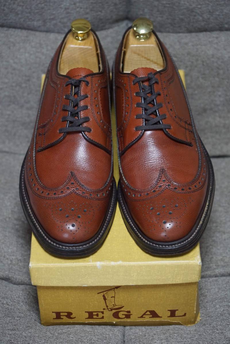 □旧ロゴ Regal Imperial Grade ウイングチップシューズ 2235 茶系