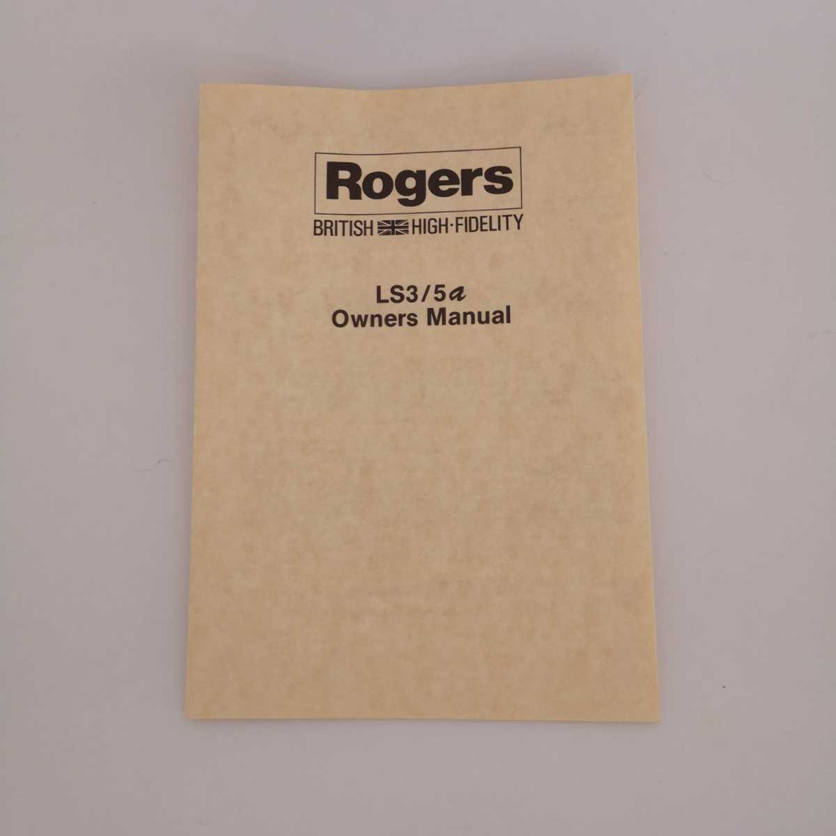 Rogers LS3/5a モニタースピーカー ペア ロジャース スピーカーシステム Rogers ls3/5A MODEL LR 左右 AB