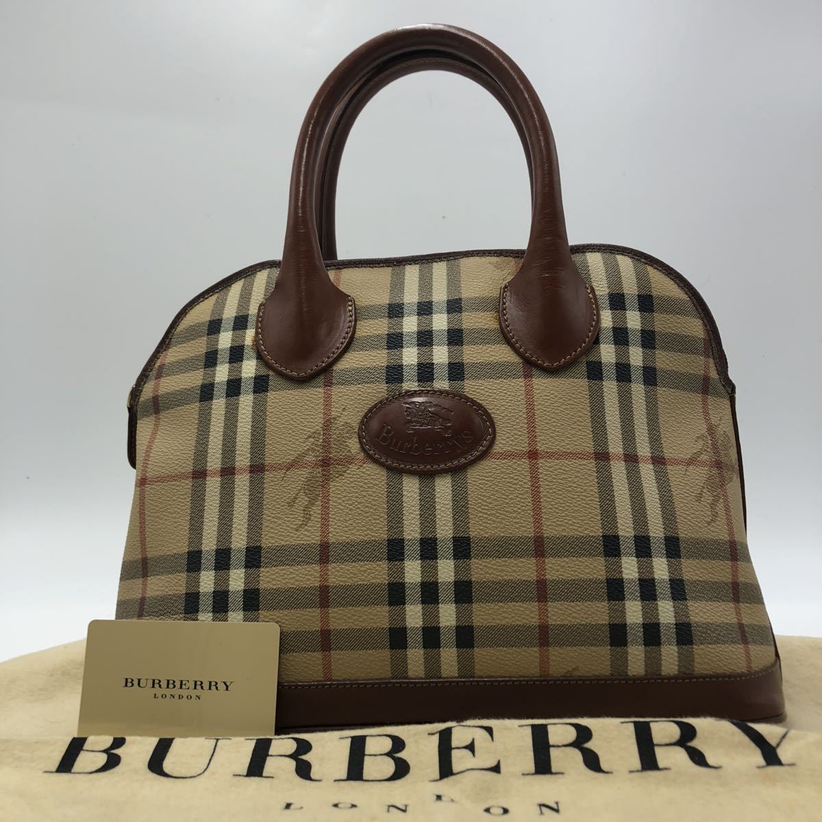 1円【極美品・超希少】 BURBERRY トートバッグ ノバチェック シャドー