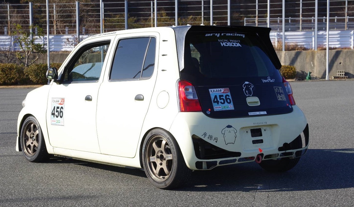 ary racing (オートリサーチ米沢)×RacingHAMMER レーシングハマー エッセ L235S 245 リアスポイラー