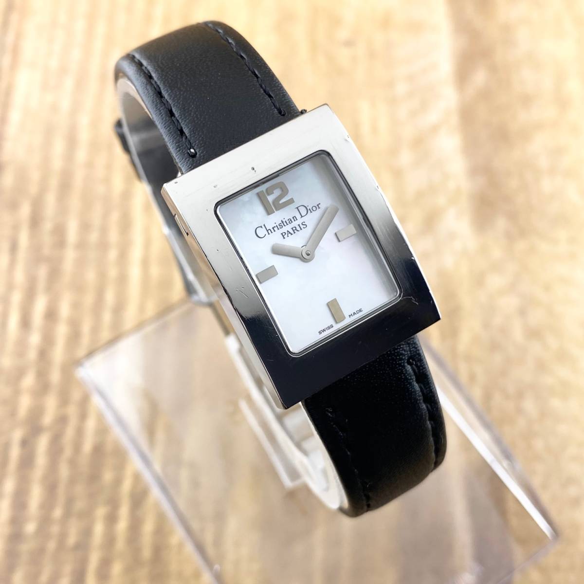 Christian Dior クリスチャン ディオール 腕時計 レディース マリススクエア D78-109 ホワイトシェル文字盤 正規品