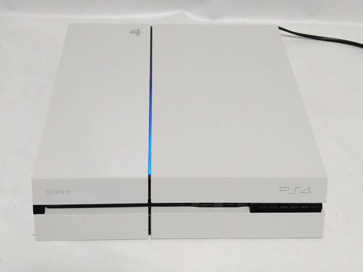 動作確認済 SONY PlayStation 4 CUH-1100 AB02 本体 グレイシャー・ホワイト 500GB FW 9.04 PS 4 プレステ 4 プレイステーション １円～_画像4