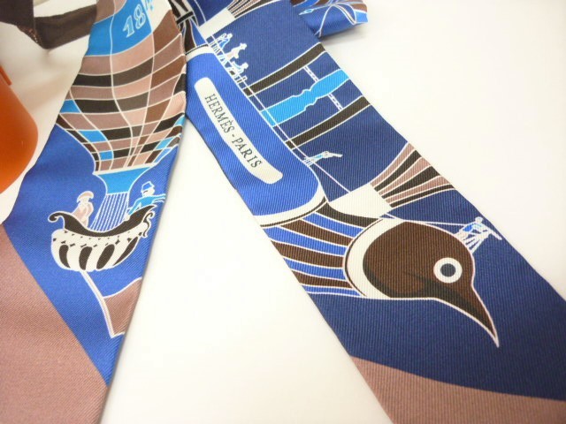 ヤフオク! - 新品 HERMES TWILLY エルメス ツイリー 大空...
