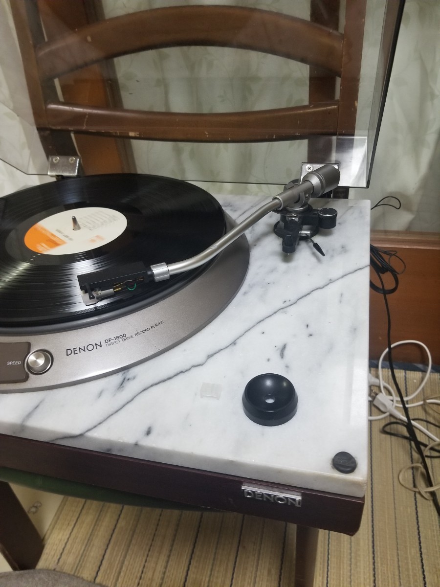 レストア天然大理石カートリッジ&針新品DENONレコードプレーヤーDP
