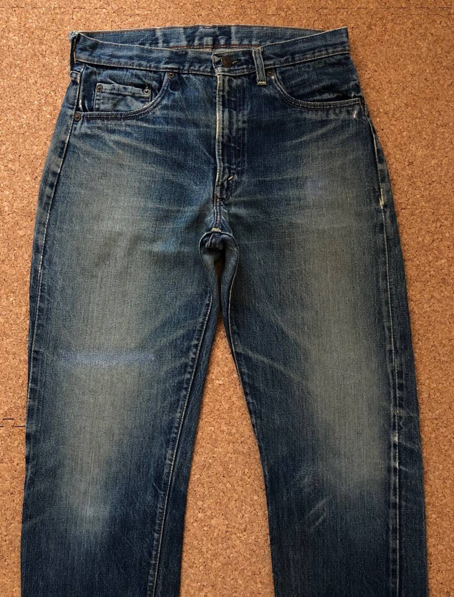 60S LEVIS リーバイス505 BIGE 赤耳 SCOVILLジッパー 色落ち抜群