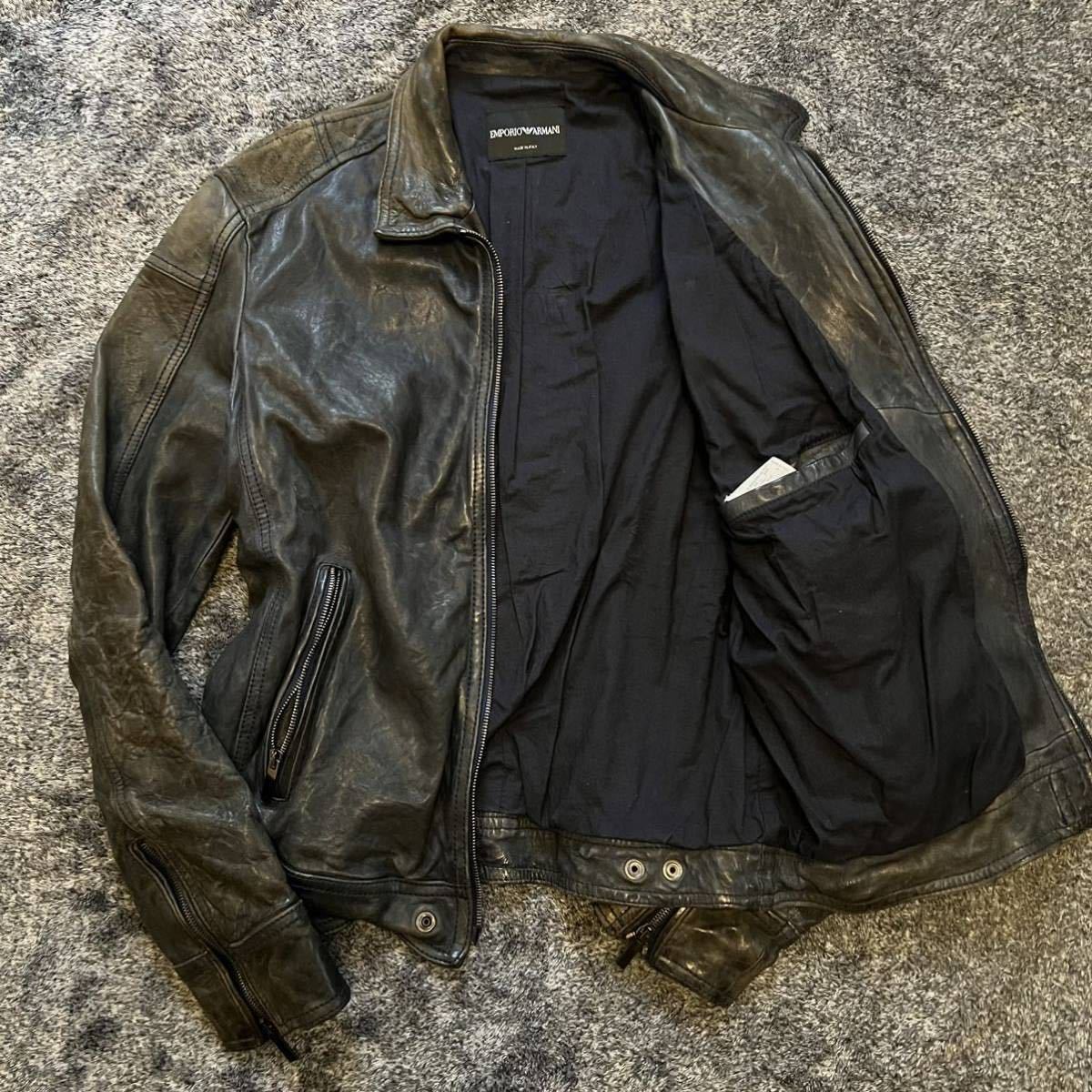 MANI LEATHER EMPORIO ARMANI 70s 激レア 黒 | chevroletrcristofano