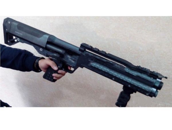 ペーパークラフト 模型 高級防水紙 散弾銃/ケル・テック KSG 工作　本　冊子　大人　銃器　マシンガン