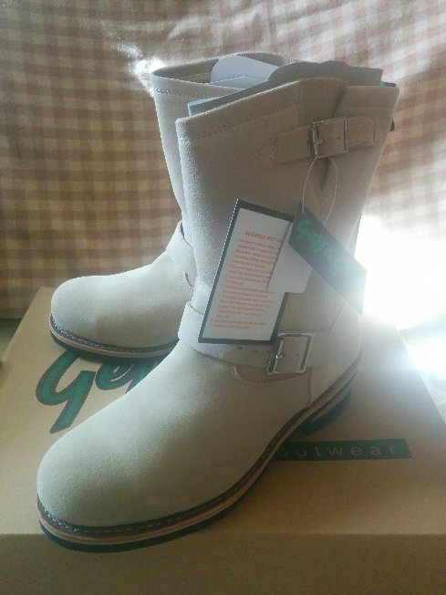 ☆Getta Grip エンジニアブーツ Steel-Toe ベージュ UK7 26cm☆ゲッタ