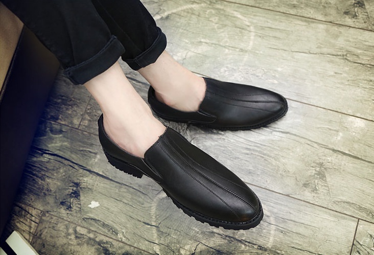 * new goods * men's TL71282-24.0cm/38 slip-on shoes business shoes black (2 color ) thickness bottom put on footwear feeling ..
