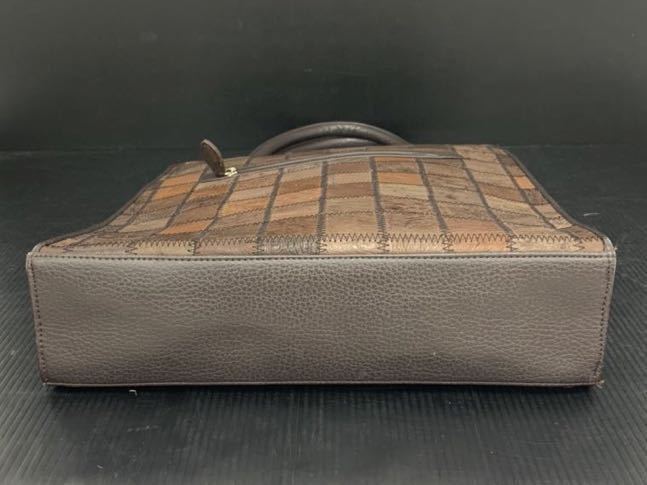 (カ-b7) かばん トートバッグ オーストリッチ オーダーメイド ハンドメイド 手作り 革製品 茶色 ファッションバッグ_画像3