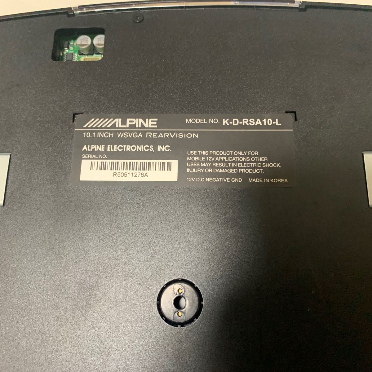 アルパイン 10 1インチ フリップダウンモニター K-D-RSA10-L アルパイン 10 1インチ フリップダウンモニター K-D-RSA10-L