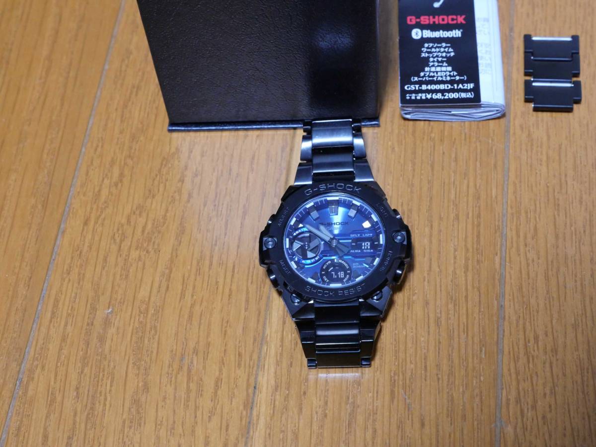 G-SHOCK GST-B400BD-1A2JF ブルー 美品 - ブランド腕時計