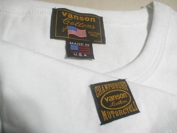 新品、VANSON 半袖Ｔee 胸ポケットS_画像3