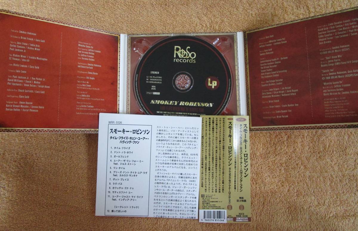CD　EU盤　ソウル／R&B　スモーキー・ロビンソン Smokey Robinson「タイム・フライズ・ホェン・ヨーアー・ハヴィング・ファン」_画像2