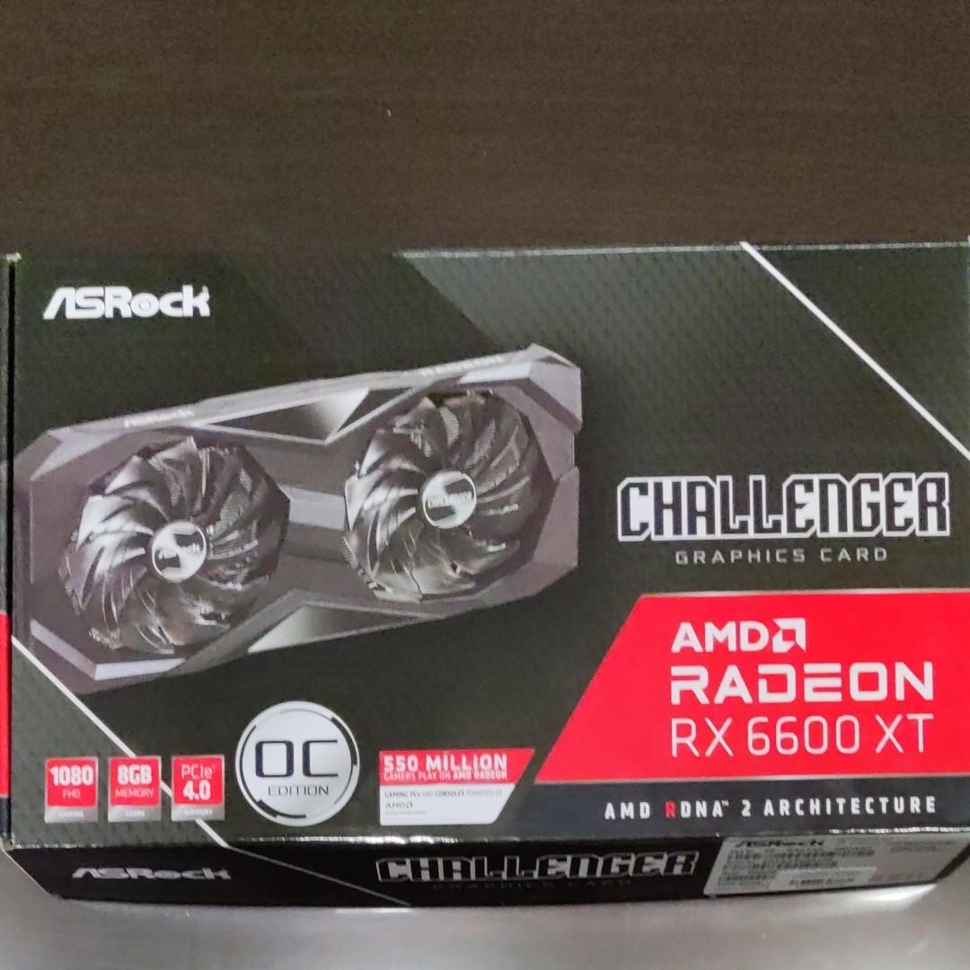 激安ネット通販 RX6600XT 【ほぼ新品】Radeon challengr 8GB D PCパーツ