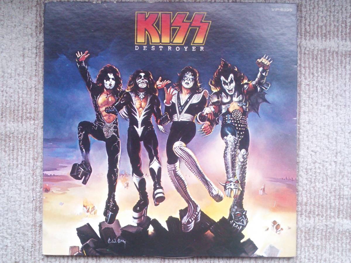 ヤフオク! - KISS(キッス) レコードLP「DESTROYER/地獄の軍団...