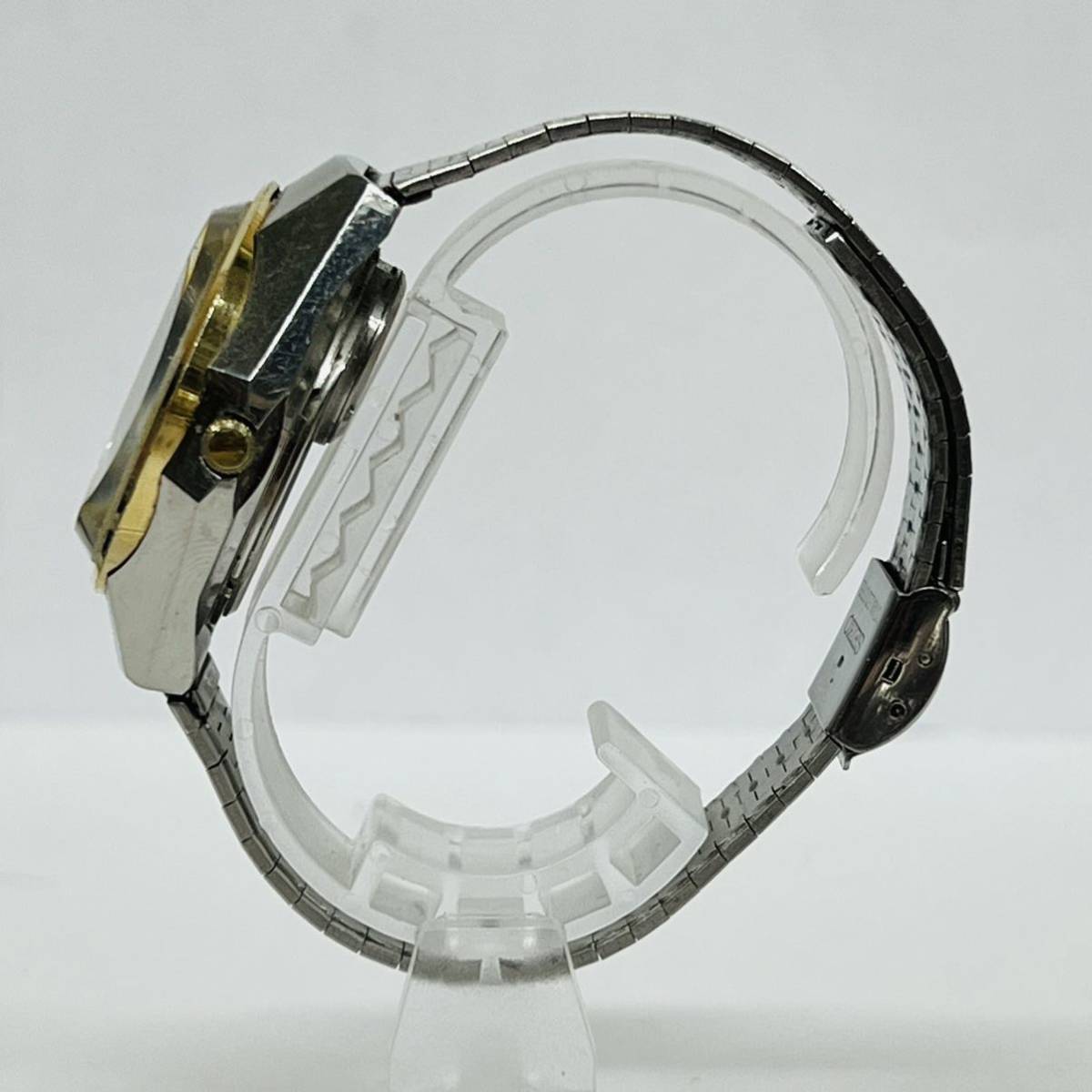 1円~【電池交換済み】SEIKO セイコー QUARTZ クオーツ QR 3863-7020 デイデイト メンズ 腕時計 QZ カットガラス