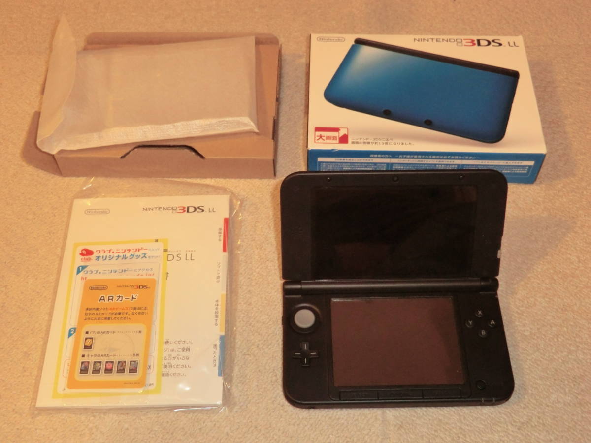 ニンテンドー3DS LL ブルー×ブラック + アダプタ + ケース + 3DS ニンテンドー3DS LL ブルー×ブラック + アダプタ + ケース + 3DS