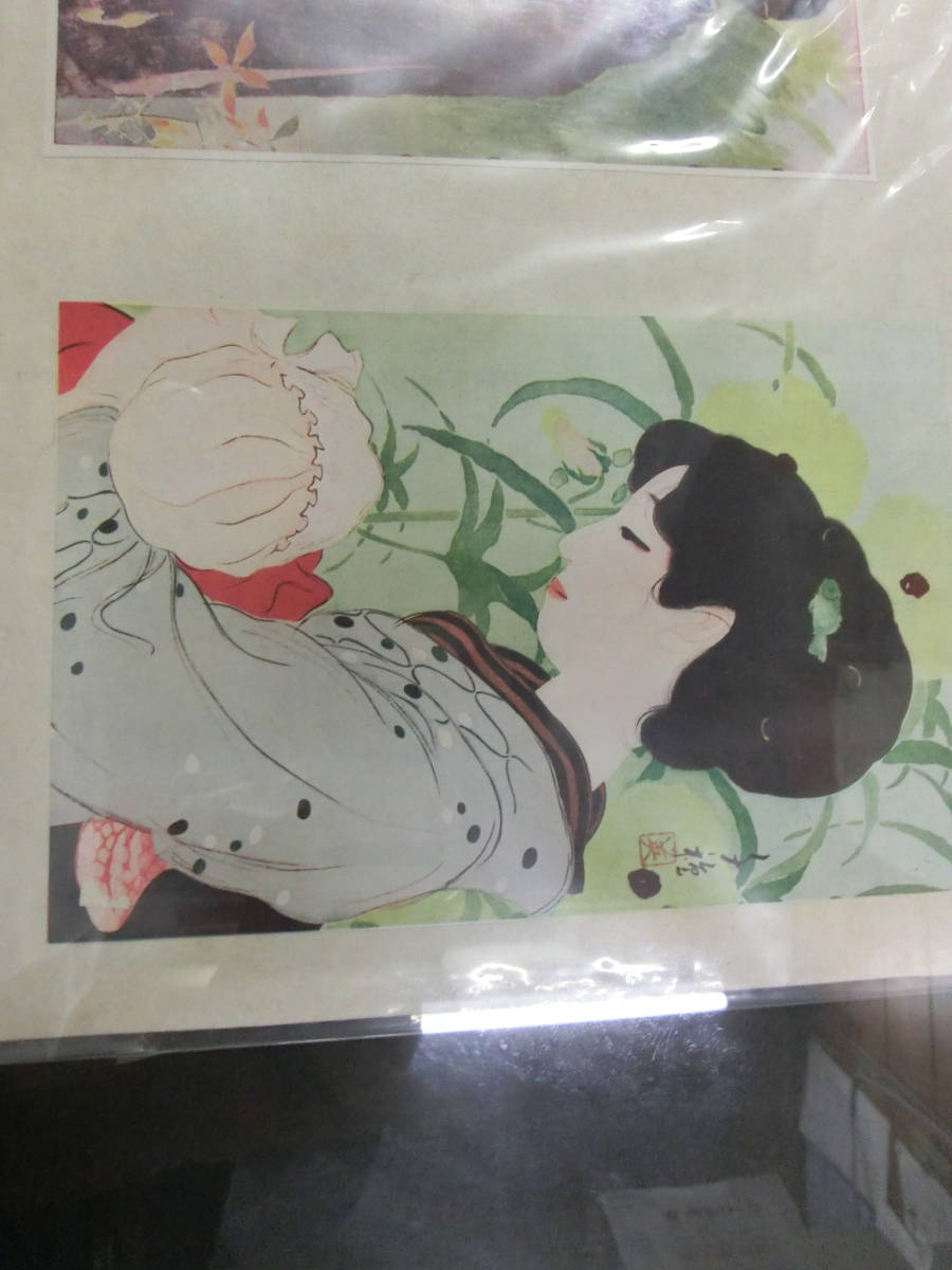  beauty picture old printed matter. amount is new goods amount. size is 40cmx45cm about 