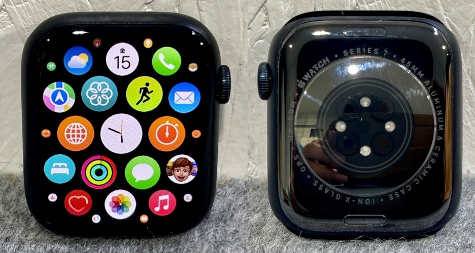 1円 Apple Watch Series 7 GPSモデル MKN53J/A 45mm 32GB ミッドナイト 