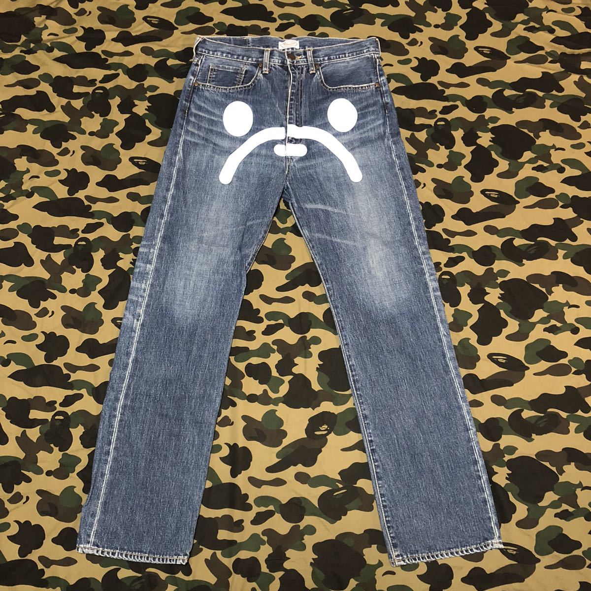 baby milo denim pants BAPE エイプ マイロ A BATHING APE デニム ジーンズ_画像1