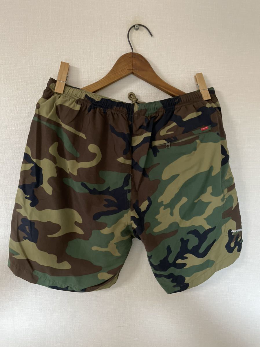 美品 SUPREME Nylon Trail Short Woodland Camo 19ss ショーツ