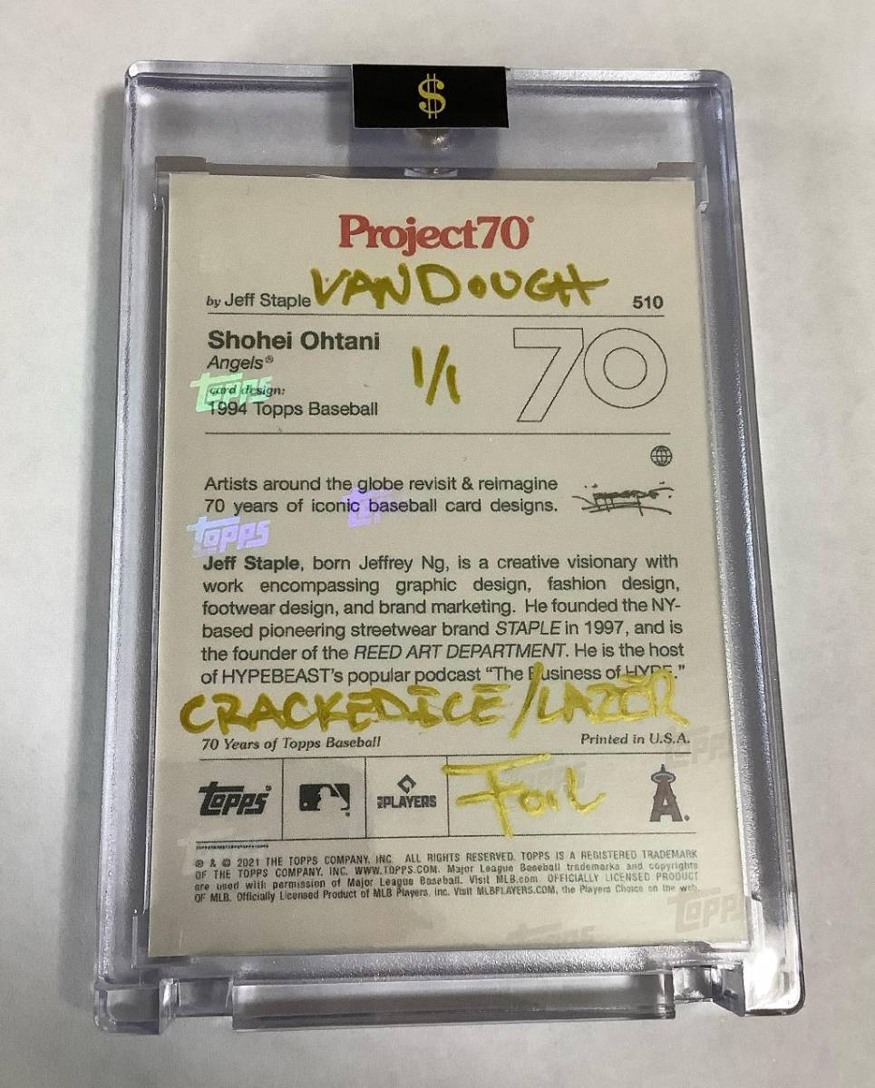 2021 大谷翔平 Topps ガンダムアートカード 1枚限定 送料無料