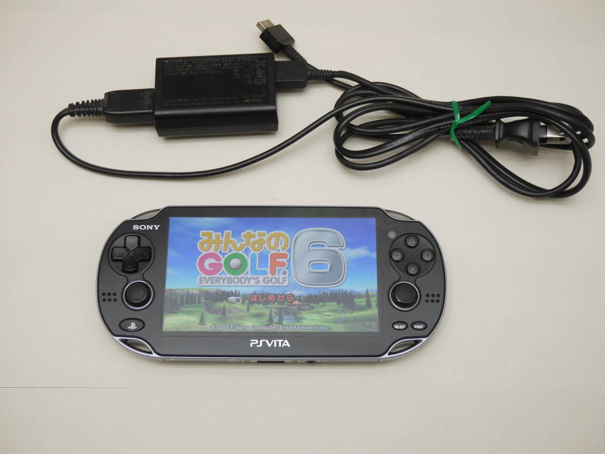 SONY PS Vita PCH-1000 中古+32GBメモリ付属/レア FW 3.15□FW3.60以下□