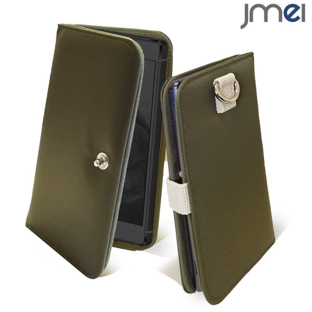 android One X5 ワイモバイル(カーキ)手帳型 携帯カバー simフリー スマホケース 防水 防塵 MA-1 003_画像1