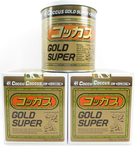 コッカスゴールドスーパー100包入x2缶set・アドバンス腸内細菌食品